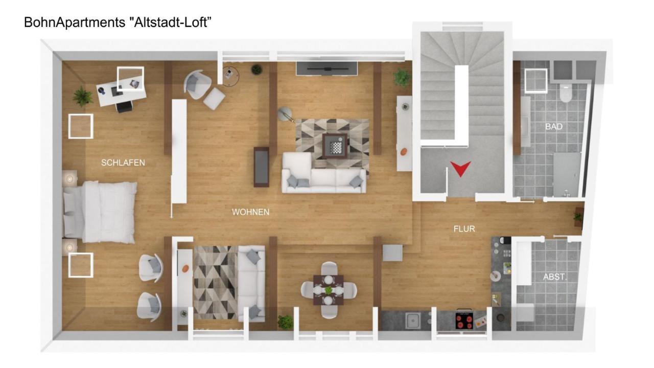 Bohnapartments Altstadt-Loft - Wasserbett - Gratis Parkplatz - Wlan - Zentrum Эрфурт Экстерьер фото